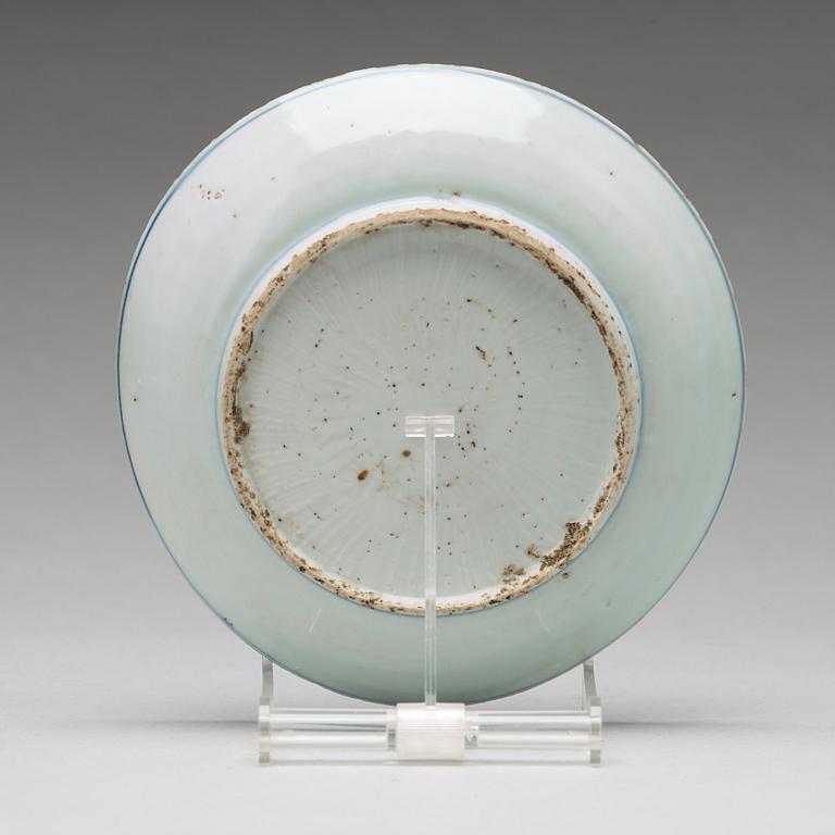 A set of nine blue and white dishes, Ming dynasty, Wanli (1572-1620).