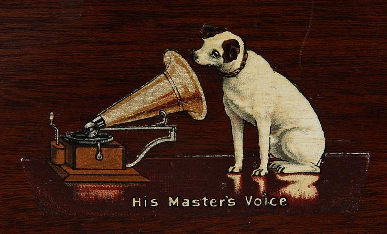 TRATTGRAMMOFON, His Master's Voice, 1900-talets början.