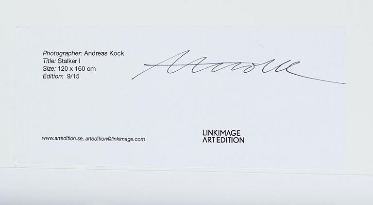 Andreas Kock, photograph signed on verso edition 9/15.