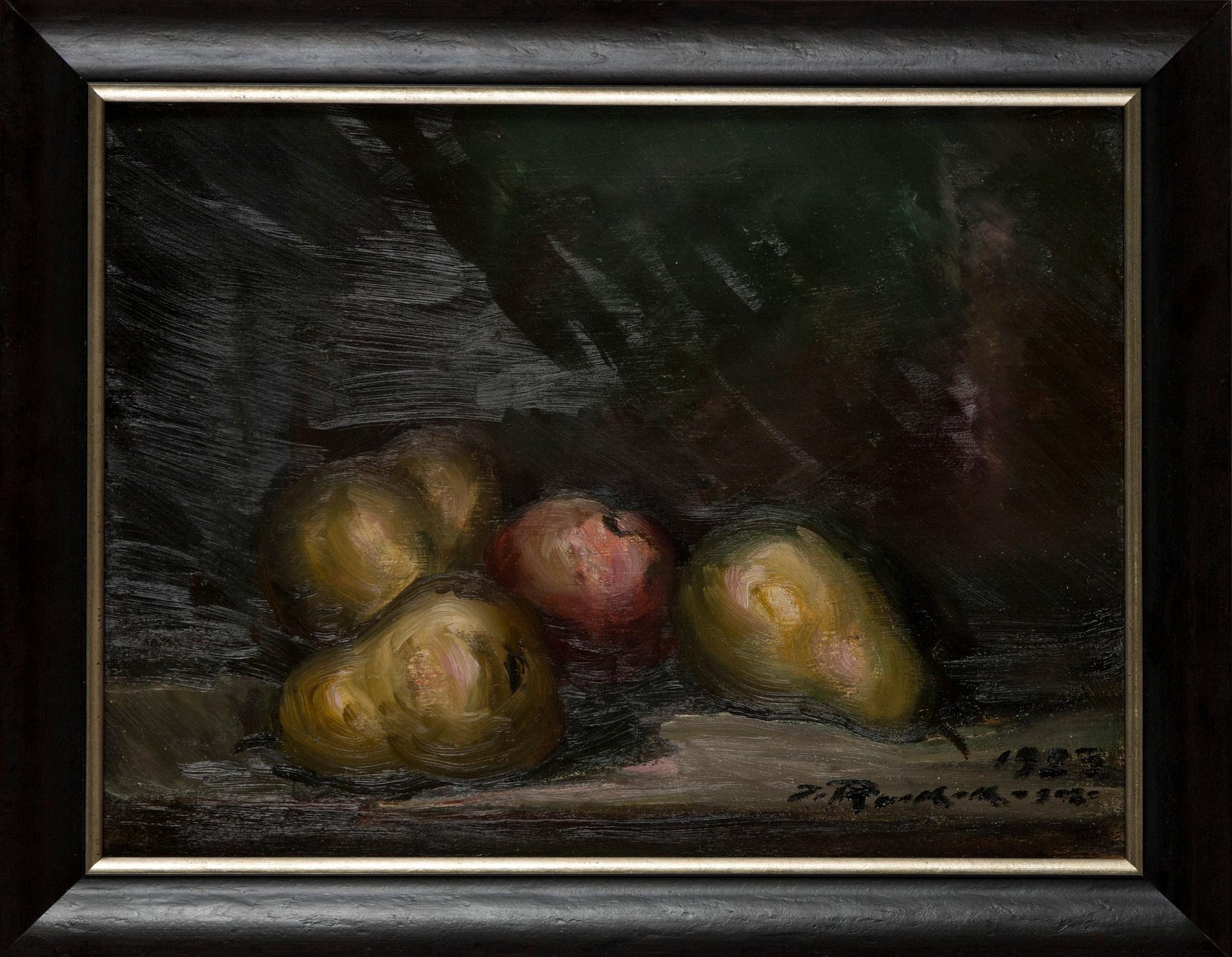 Jalmari Ruokokoski, Still Life with Pear and Apple.