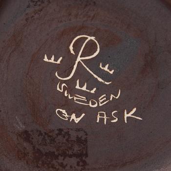 GUNNAR NYLUND, VAS, stengods, signerad GN och modellbeteckning ASK, Rörstrand.