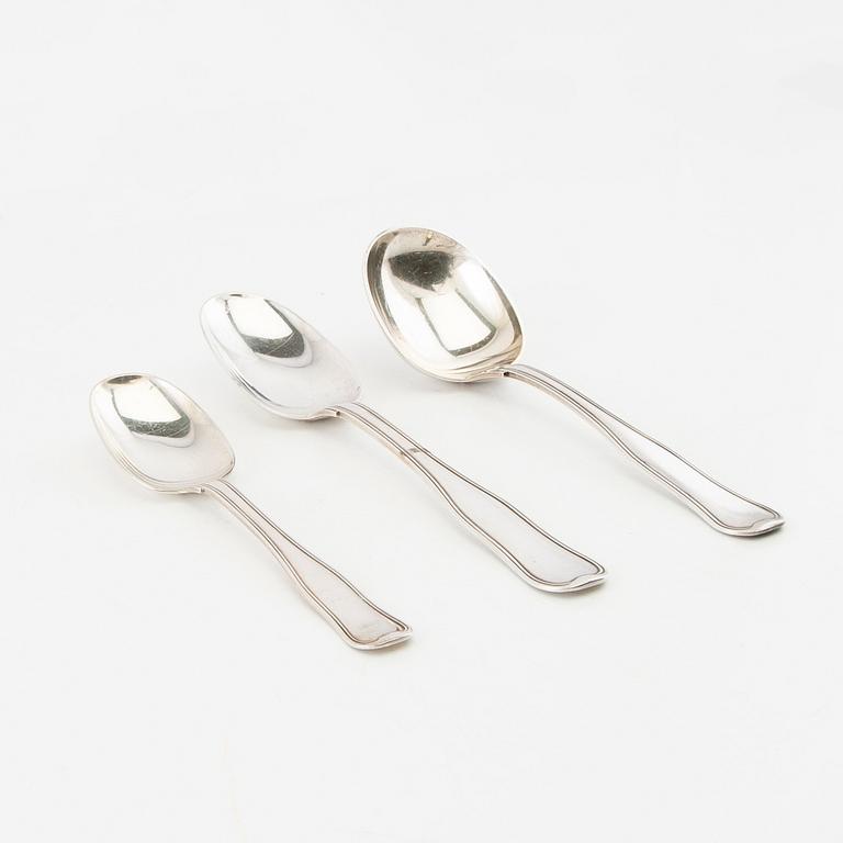 Harald Nielsen, bestick 73 dlr silver "Old Danish" Georg Jensen.