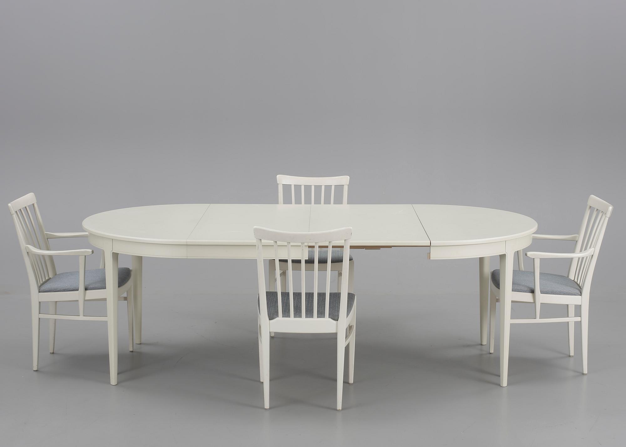 MATGRUPP, 5 delar, "Herrgården", Carl Malmsten, Bodafors, 1900-talets mitt.