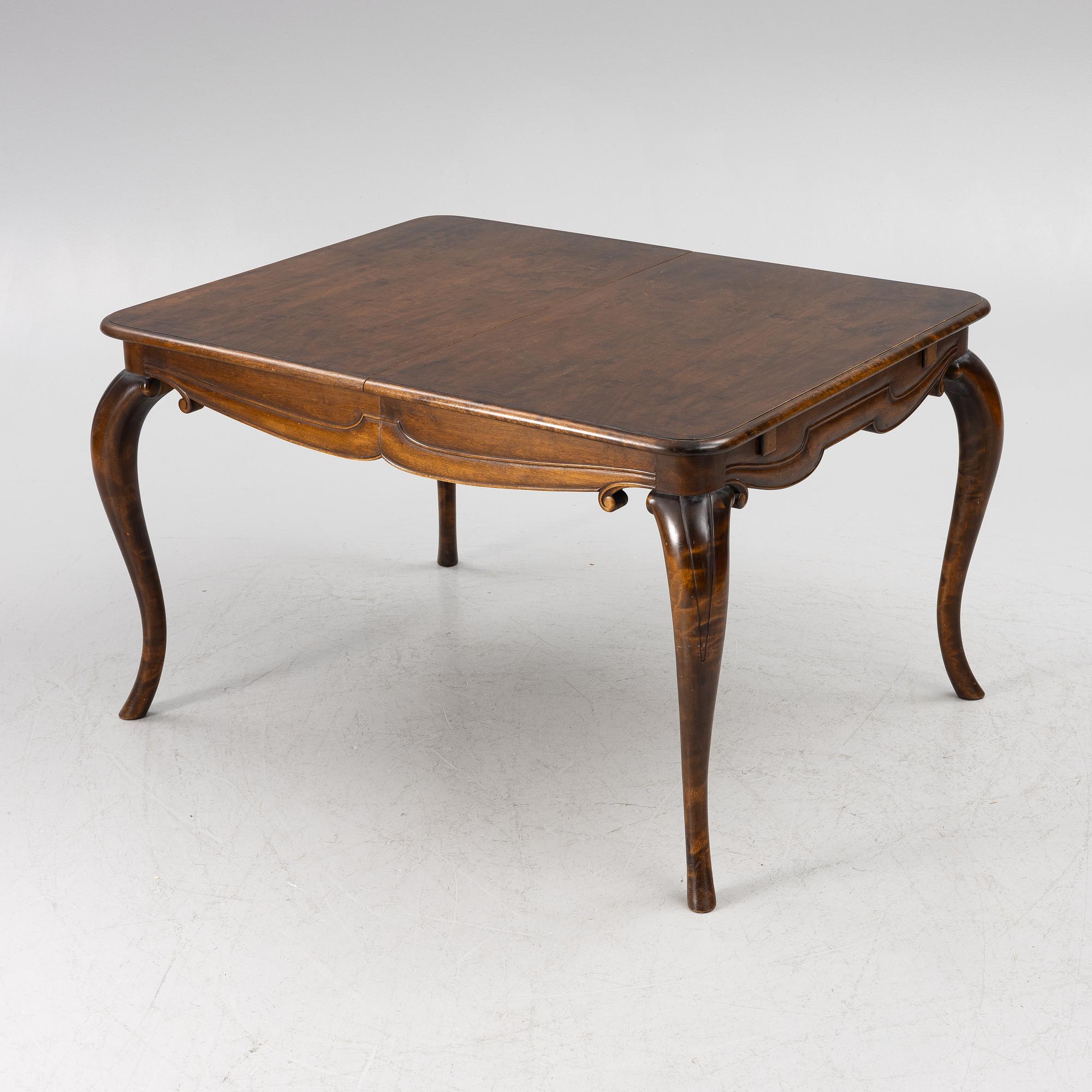 Matbord, barockstil, 1900-talets början.