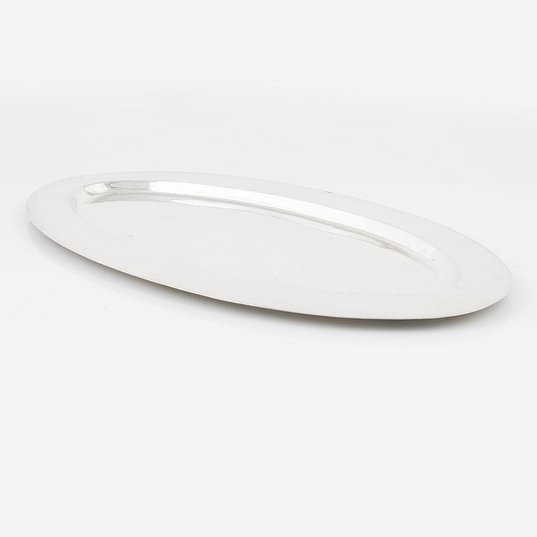 Oscar Frid, bricka, silver, Örebro, 1927.