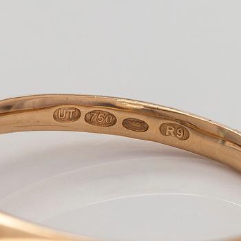 Ring, solitär, 18K guld med briljantslipad diamant 2 ct, Tarkkanen, Helsingfors 2018.