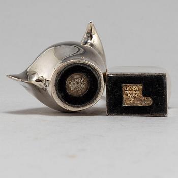 GUNNAR CYRÉN, , two silver plated figurines Dansk Design Japan later part of the 20th century.