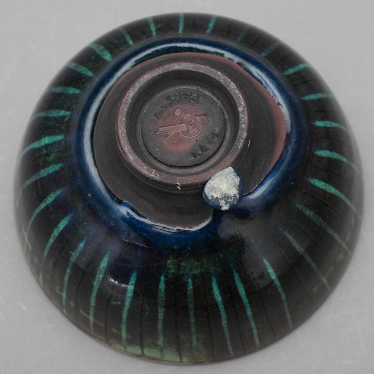 SKÅL, stengods, "Farstagods", Wilhelm Kåge, Gustavsberg studio. Signerad.