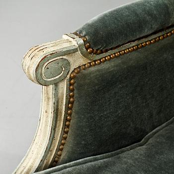 BERGÈRER, ett par, gustaviansk stil, 1900-talets första hälft.