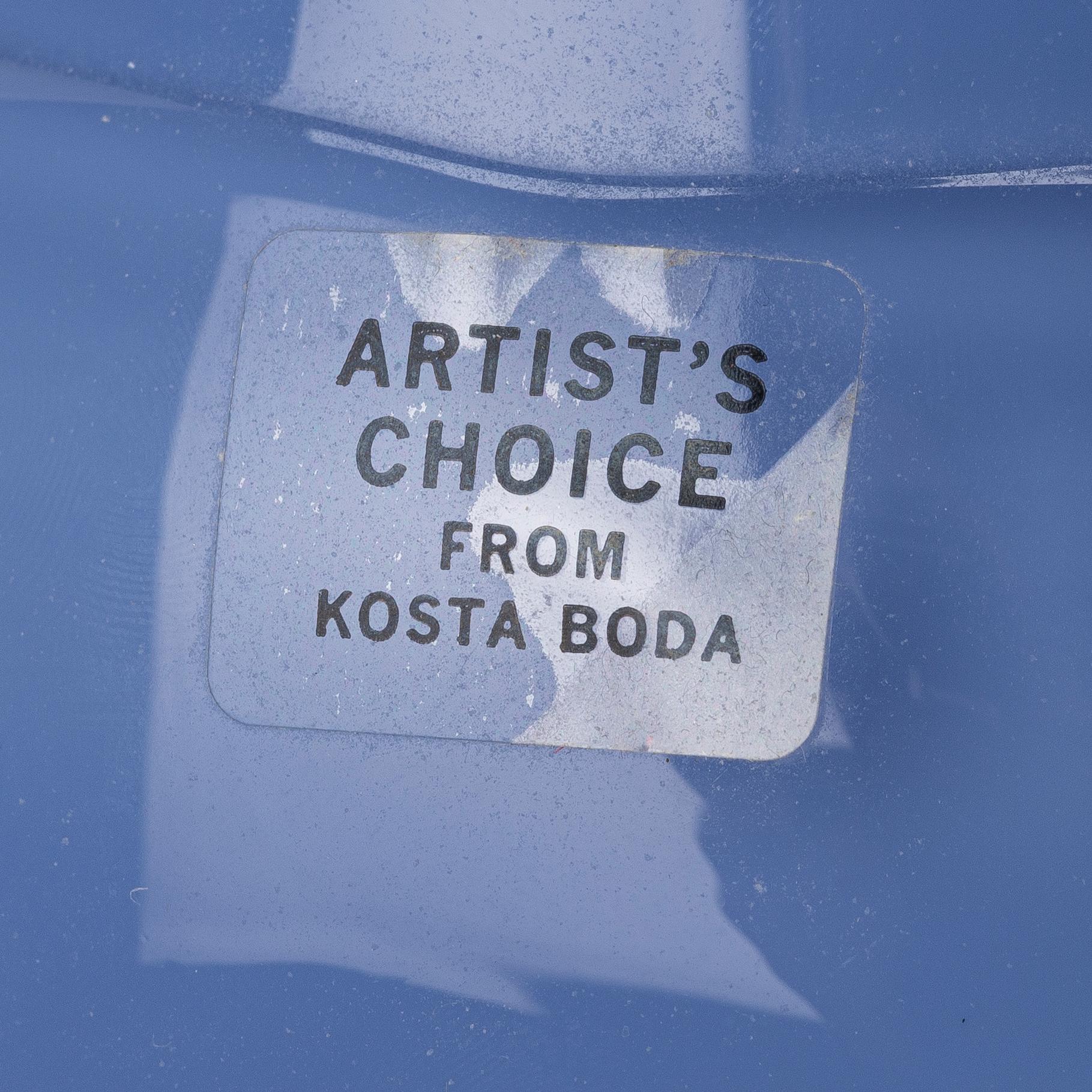 Bertil Vallien, two 'Satellite' glass vases from Kosta Boda, Sweden.