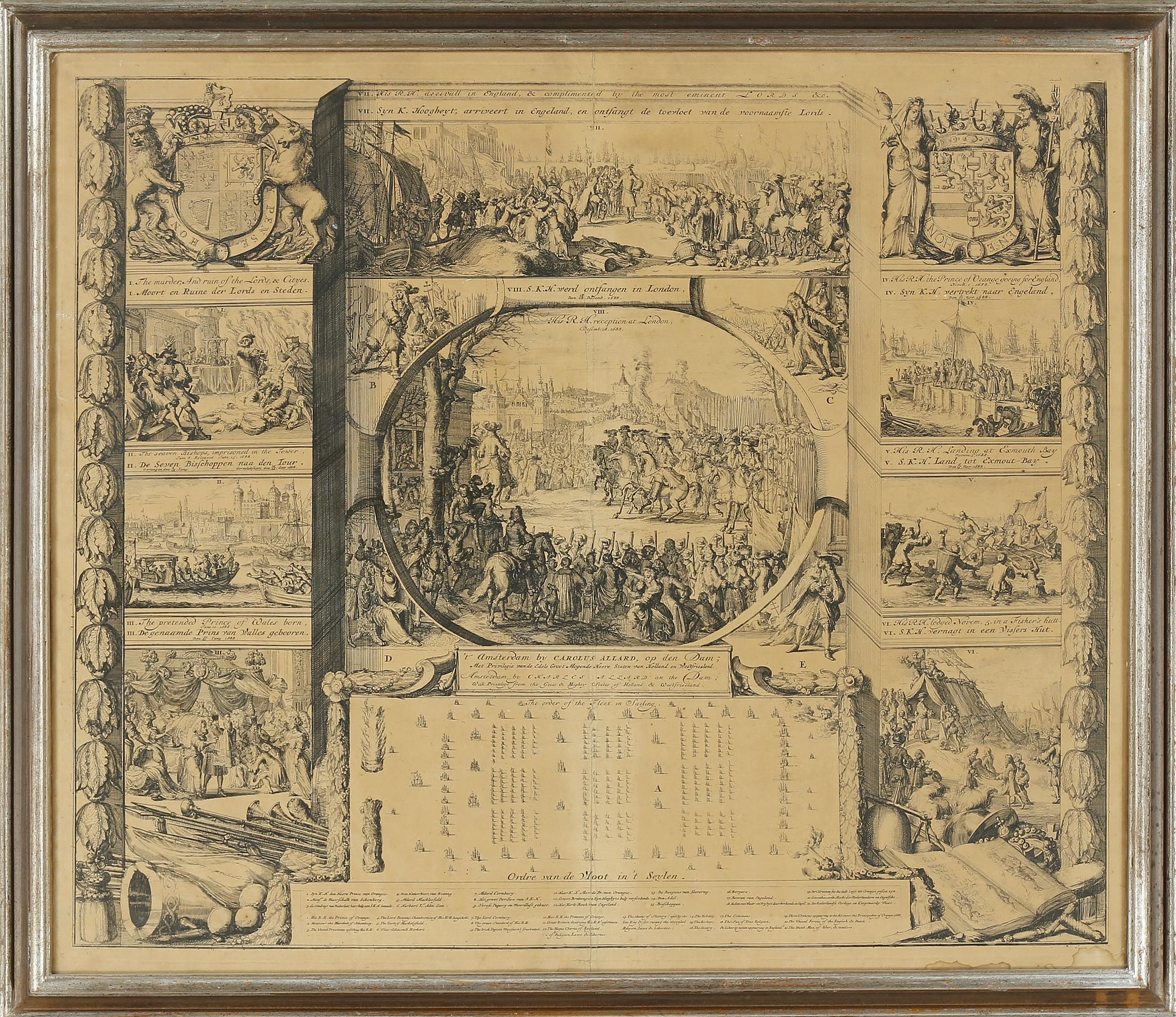 PARTI GRAFIK, 3 delar, 1700/1800-tal.
