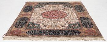 A semi-antique Lahore rug, north India, c 220 x 159 cm .