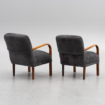Fåtöljer, ett par, Swedish Modern, 1930/40-tal.