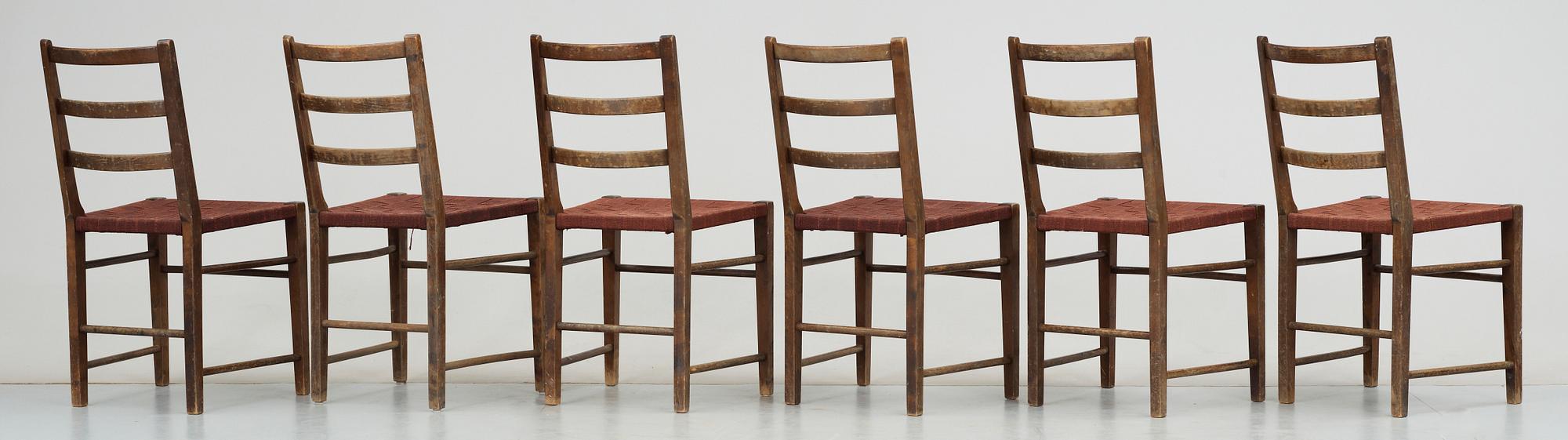 STOLAR, 6 st, modell 5645, Gemla, 1900-talets mitt.