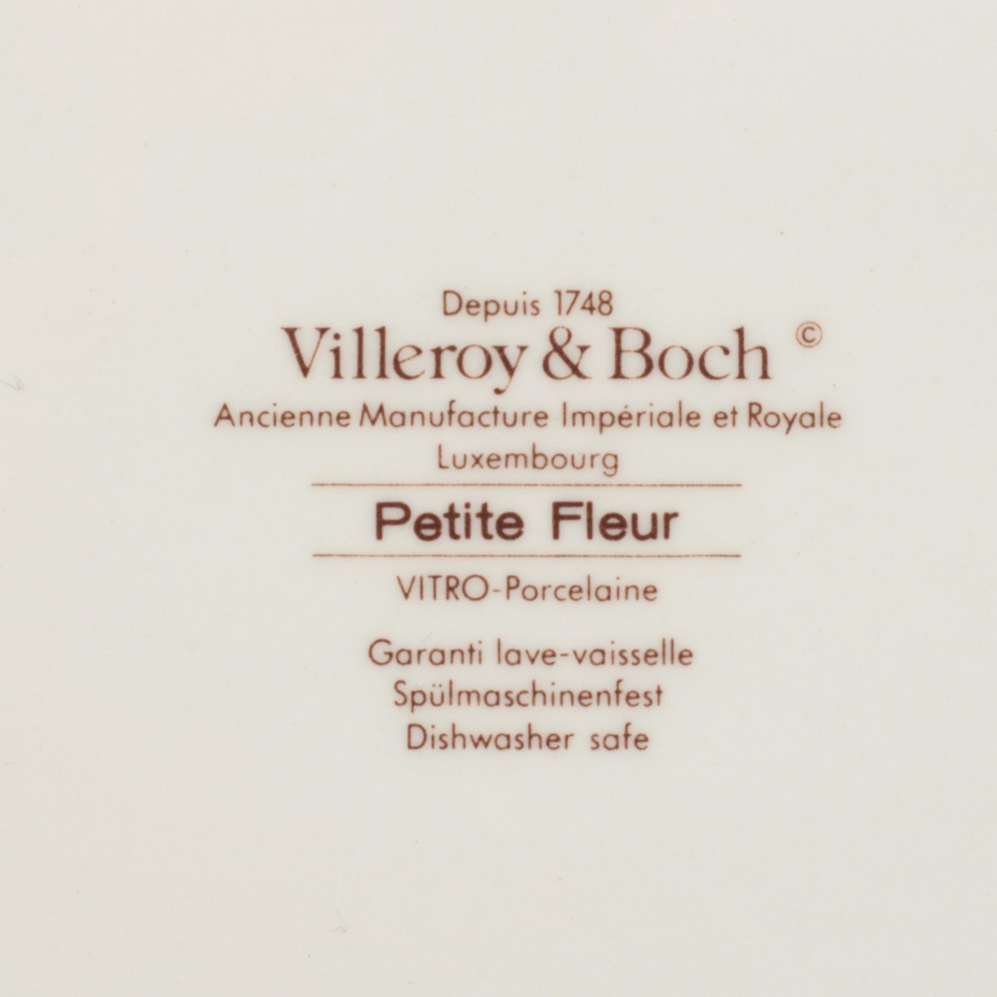 Service parts, 72 pieces, porcelain, "Petite fleur", Villeroy & Boch, 20th/21st century.
