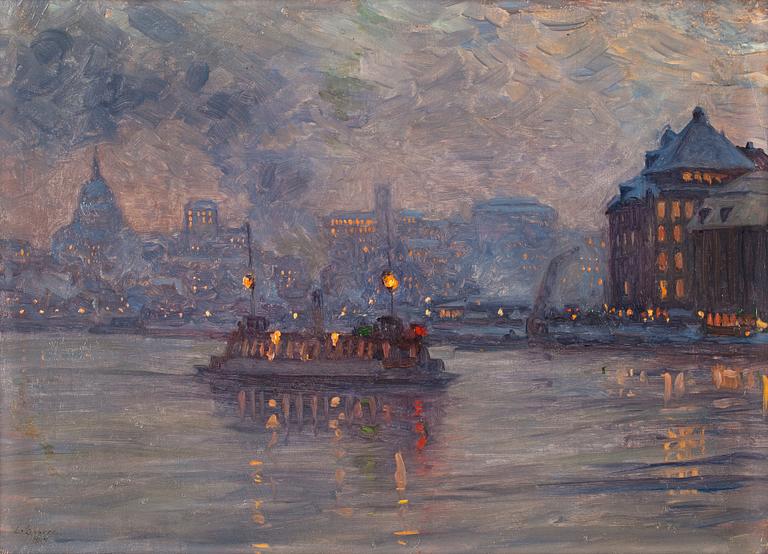 Louis Sparre, View from Skeppsholmen, Stockholm.