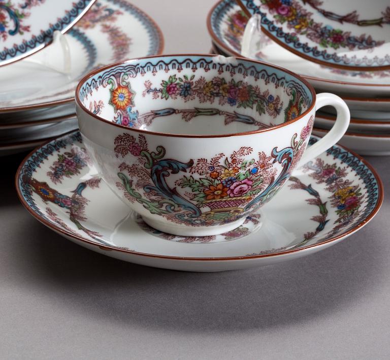 KAFFESERVISDELAR, 24 delar, porslin, "Messina" Rörstrand.