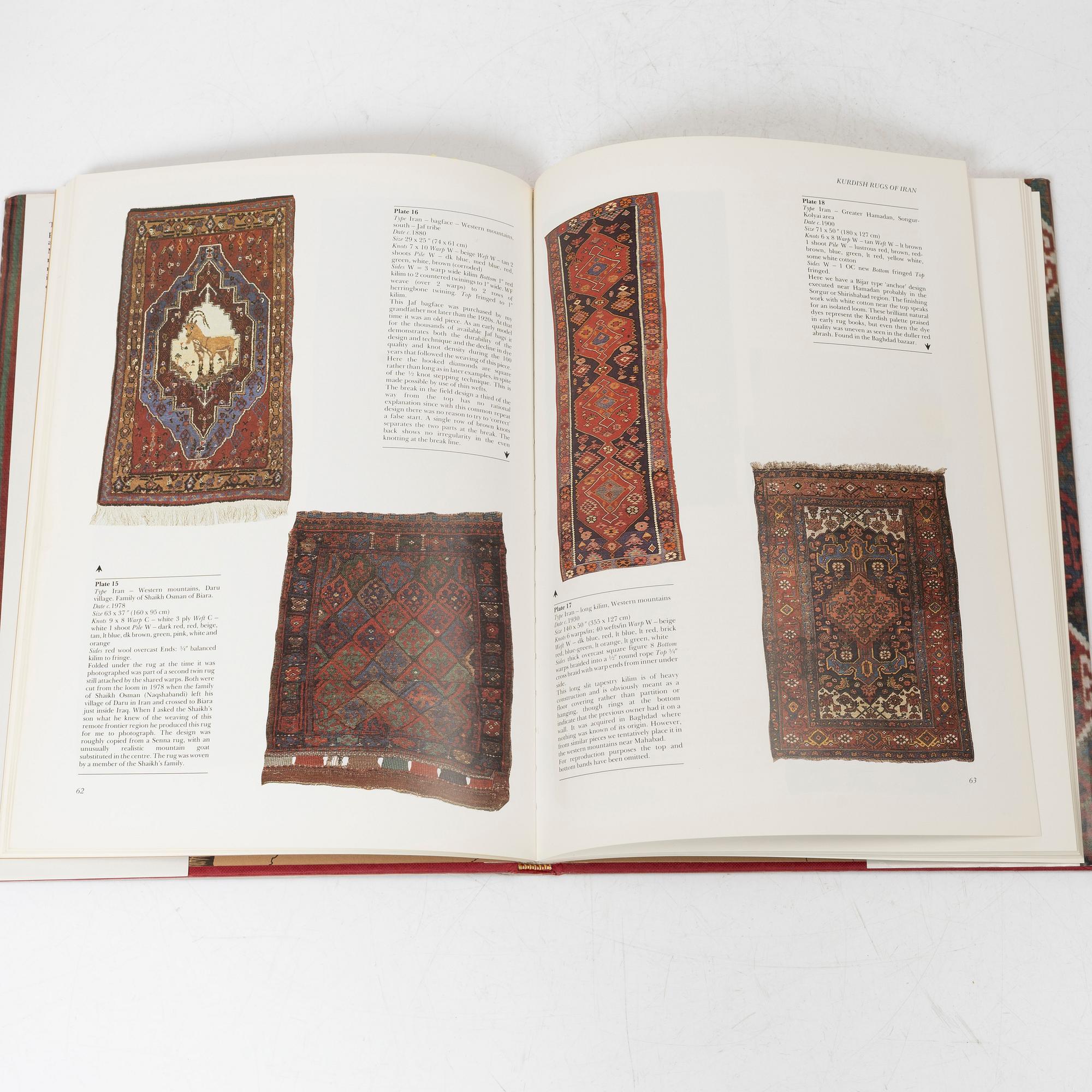 A collection of books and international auction catalogs, several volumes, including Charhar Mahal - Bakhtiari, by Peter Willborg.