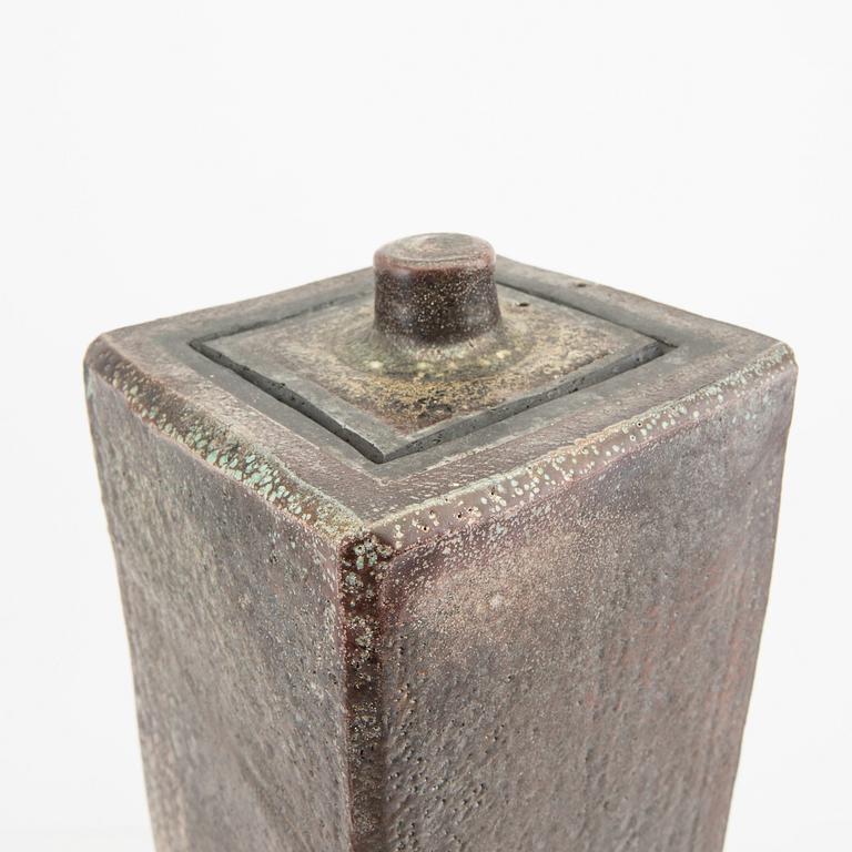 Dan Leonette, urn and miniature signed stoneware from own workshop.