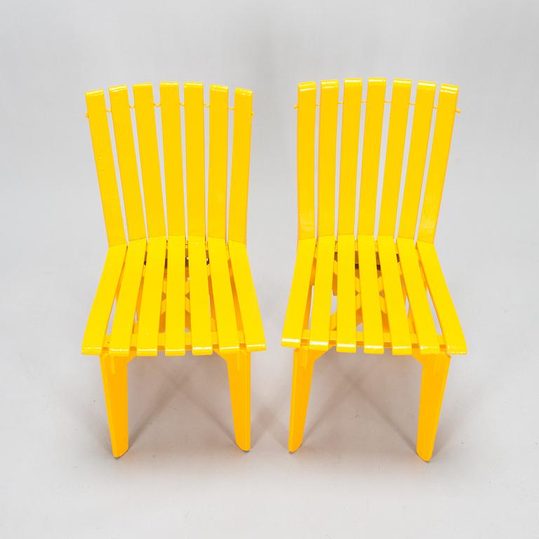 Alvar Aalto, 3+1 garden chairs (Sun-series)'310' for Artek 1960's and late 20th century.