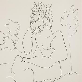 Pablo Picasso, "Thoughtful man" ur "Les cavalliers d'ombre".