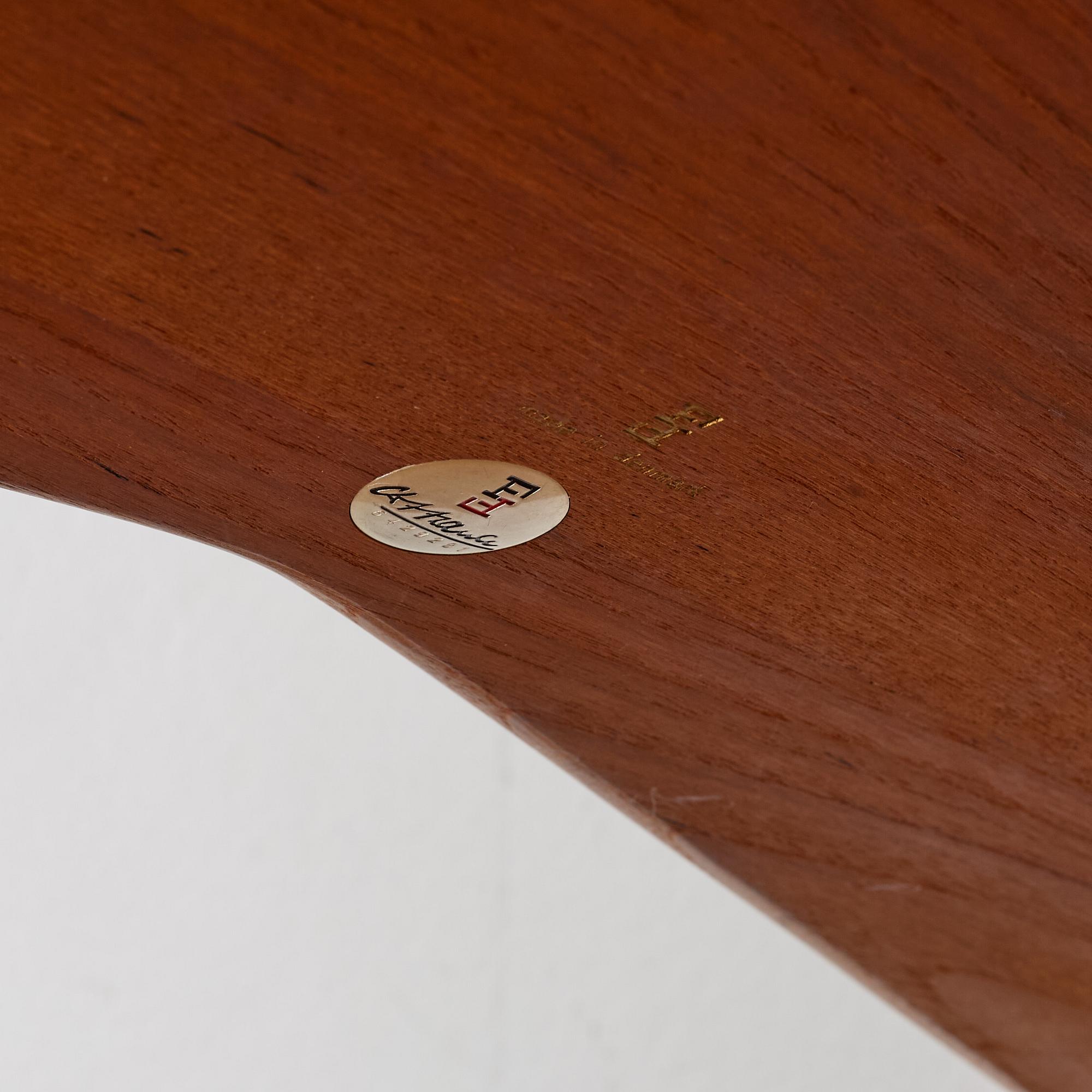 Peter Hvidt & Orla Mølgaard Nielsen, two 'Minerva' sofas and a coffee table, France & Son, Denmark, 1960's.