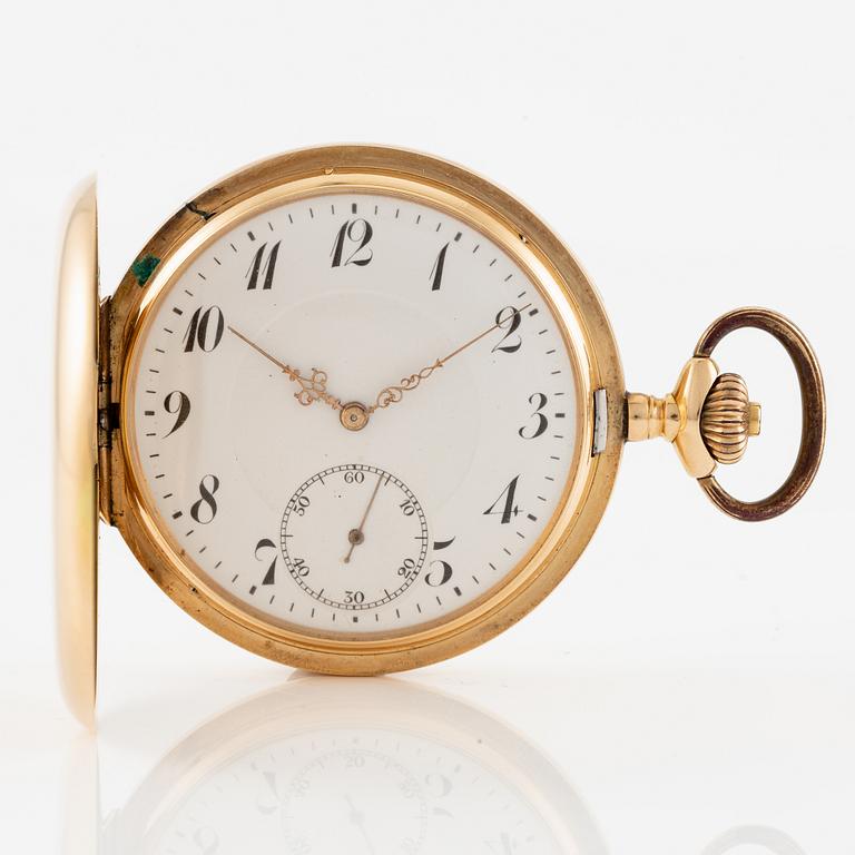 Pocket watch, hunter, 52 mm.