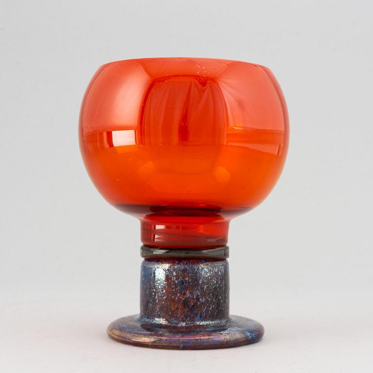 Kaj Franck, a glass goblet,  Nuutajärvi Notsjö, not signed.