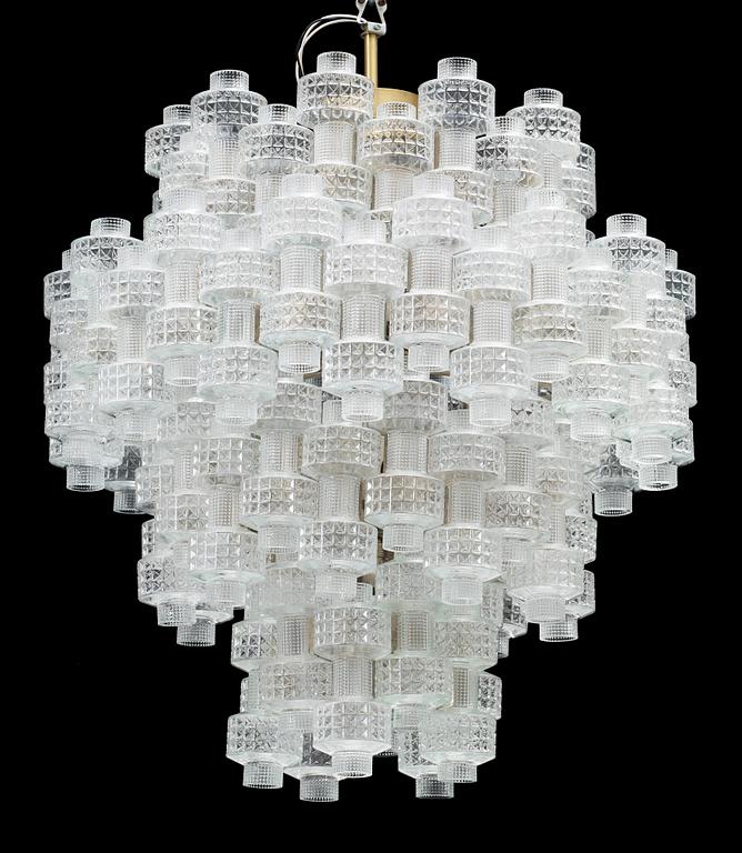 TAKLAMPA, Orrefors/Fagerhult, 1900-talets mitt. H ca 90.
