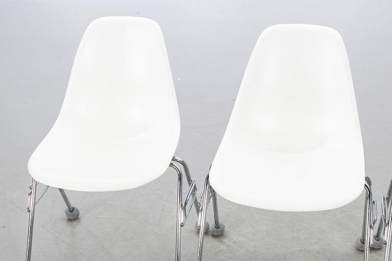 CHARLES & RAY EAMES, CHAIRS, 4 st, "DSSr", Vitra, 2008.