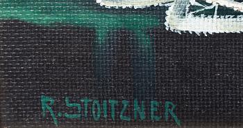 RUDOLF STOITZNER, olja på pannå, signerad.