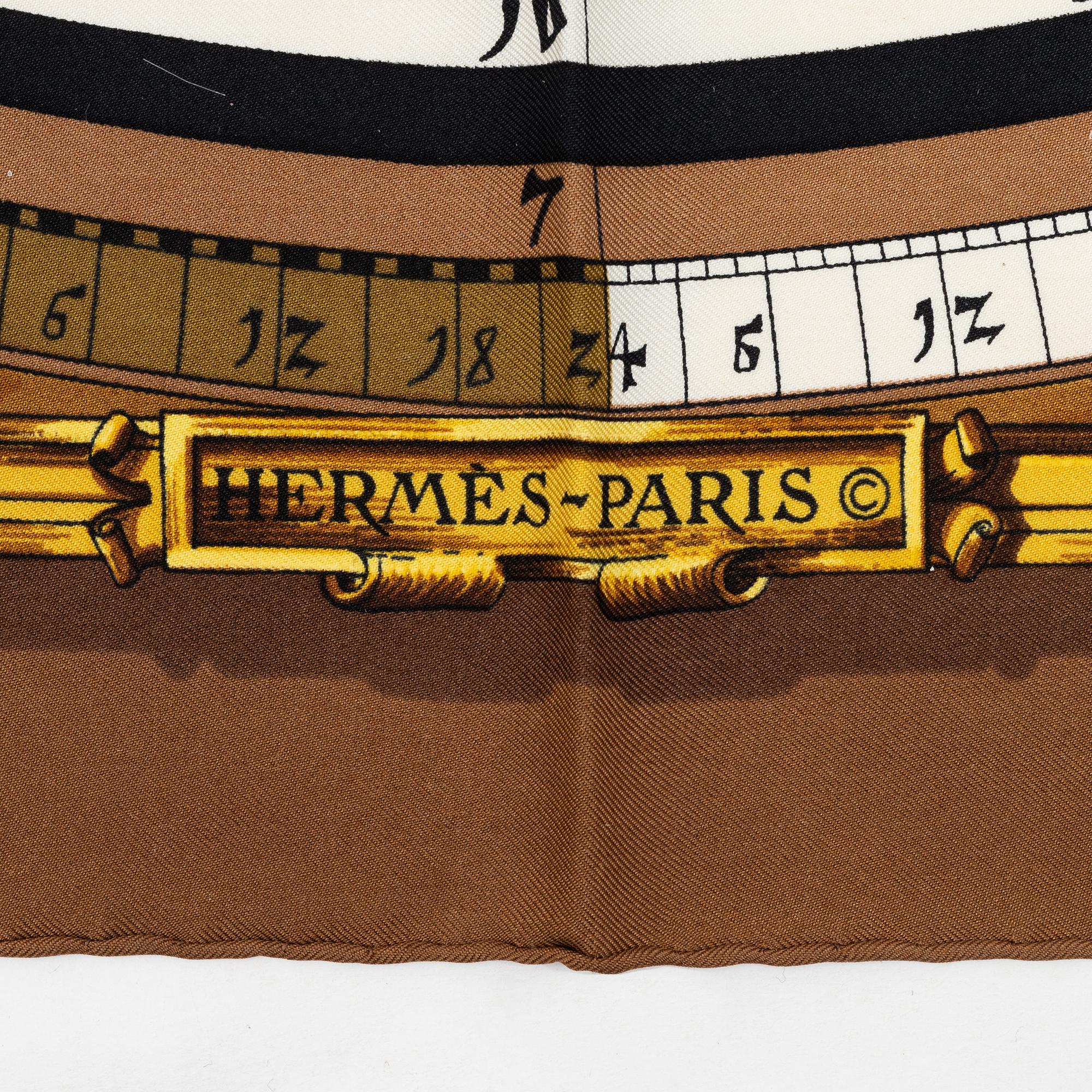 Hermès, scarf, "Dies et Hore"/"Astrologie".