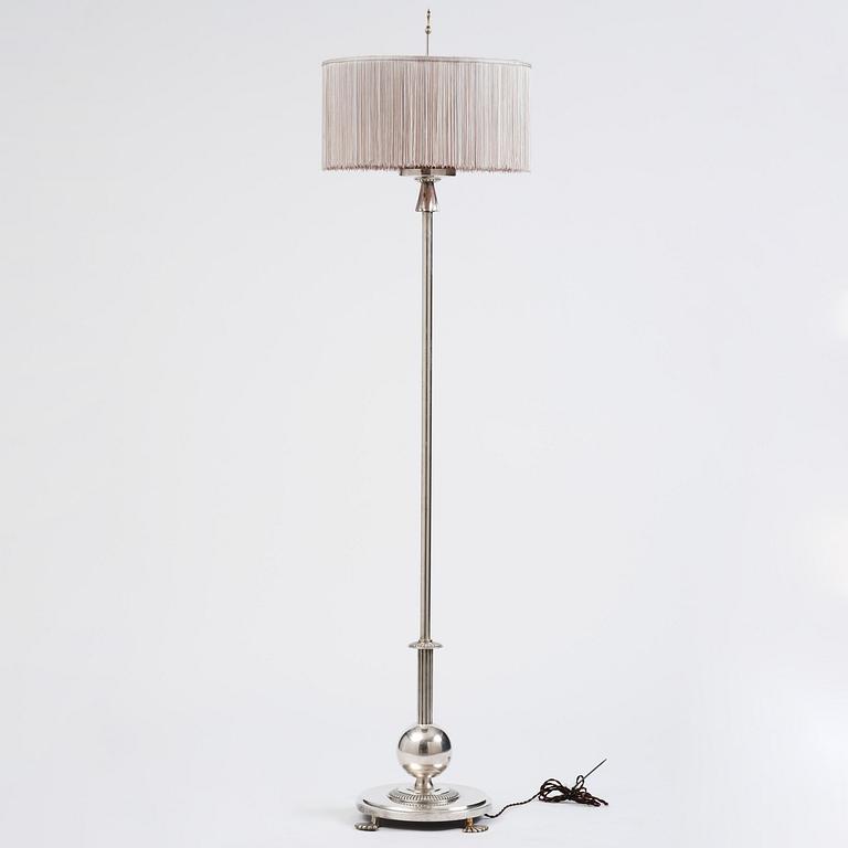 Elis Bergh, a Swedish Grace floor lamp, C.G. Hallberg, Stockholm, 1920s.