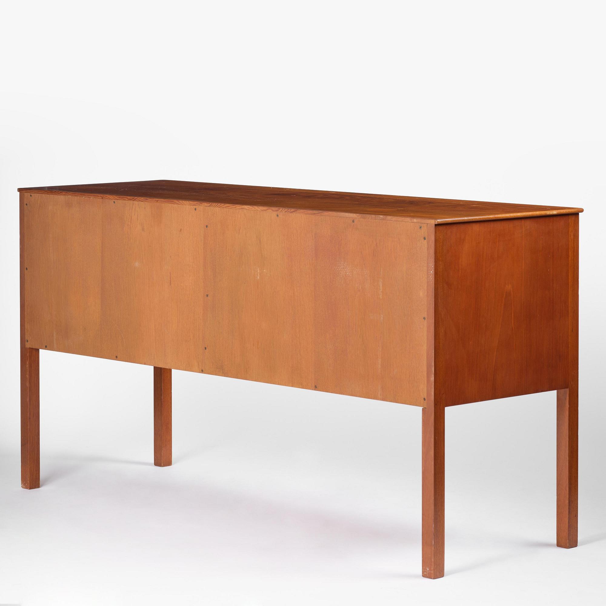 Josef Frank, a mahogany veneered sideboard, Firma Svenskt Tenn, Sweden, mid 20th century.