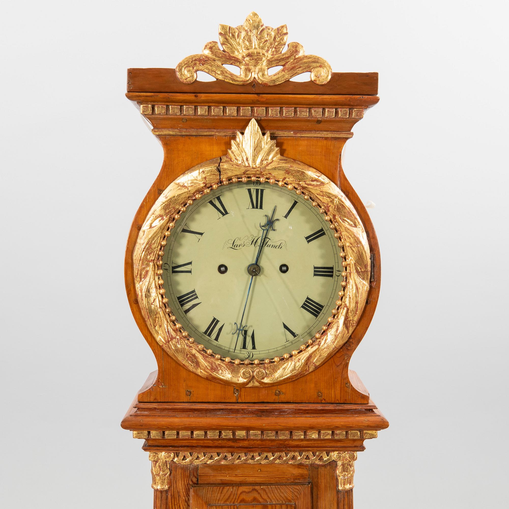 Grandfather clock, 19th century, Bornholm clock.