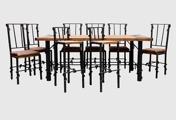 MATGRUPP, 9 delar, troligen Mexiko, 1900-talets senare del.