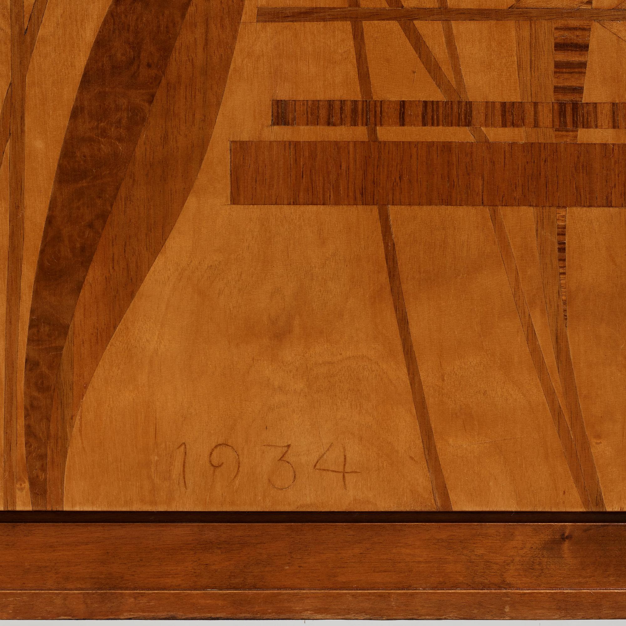 Erik Chambert, a bar cabinet, for AB Chamberts Möbelfabrik, Norrköping, Sweden, 1934.