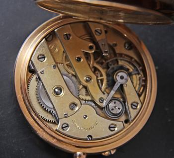 FICKUR, Halda, 18 K guld, i etui märkt F W Tornberg, Stockholm.