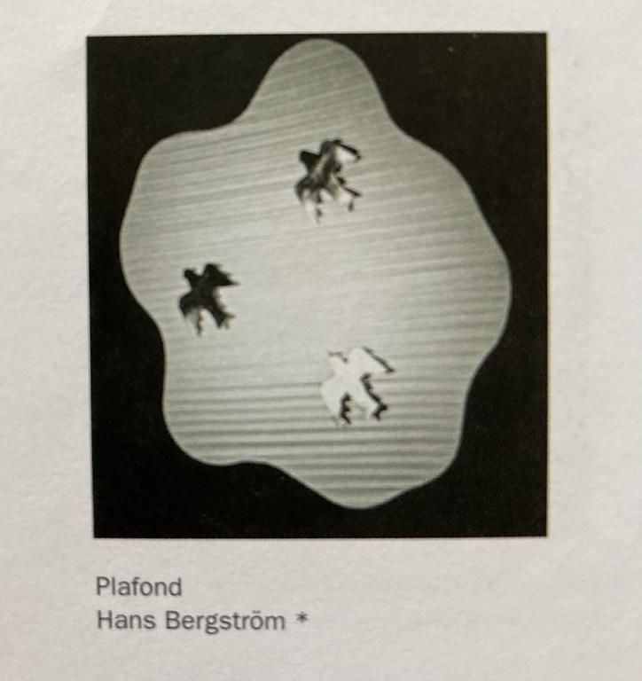 Hans Bergström, plafond, ateljé Lyktan, Åhus, 1940-50-tal.