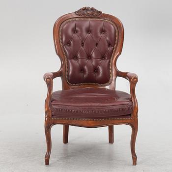 A Rococo style armchair, second half of the 20th century.