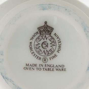 A set of eighteen egg coddlers, Royal Worcester, England, late 20th century.