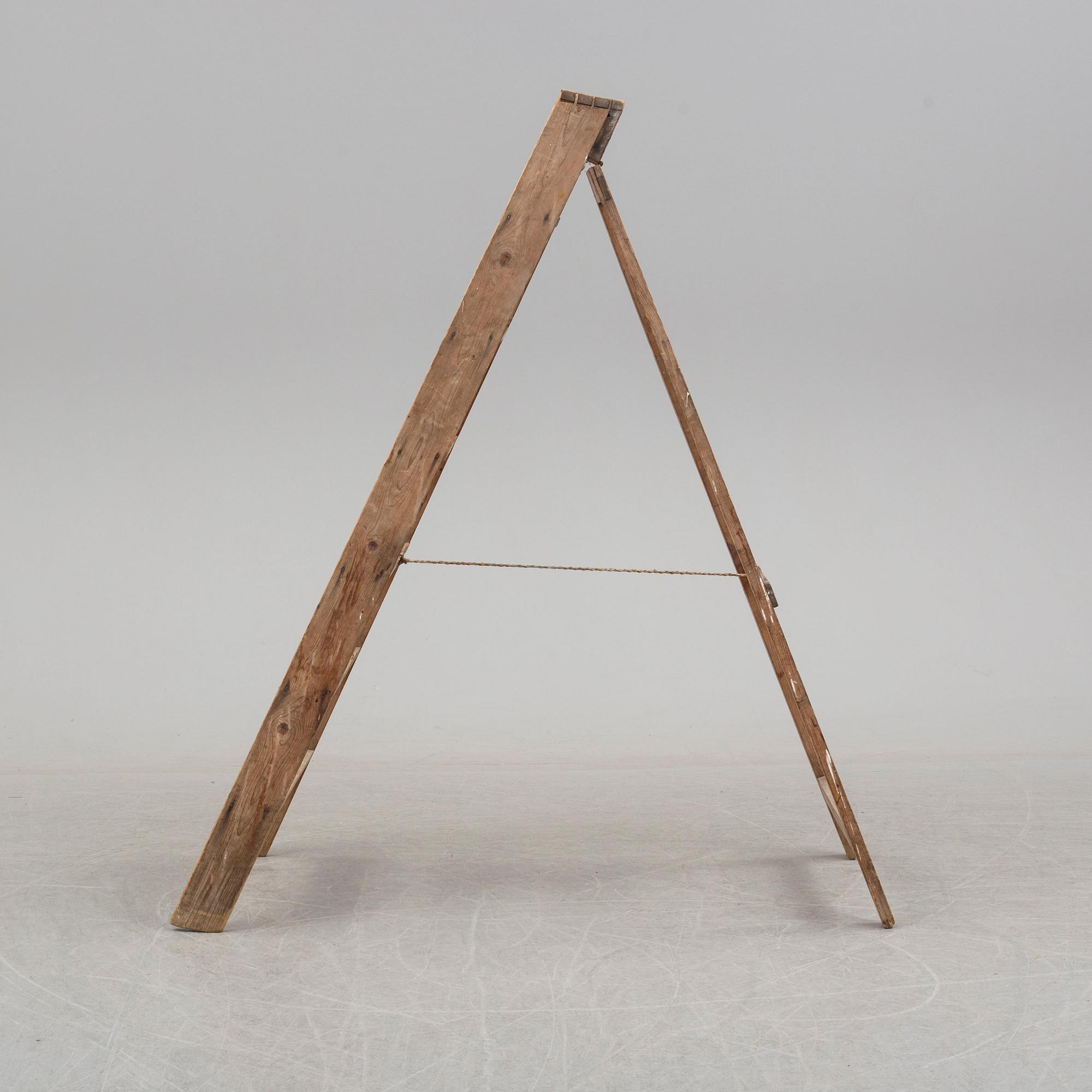 a 20th century wooden ladder.