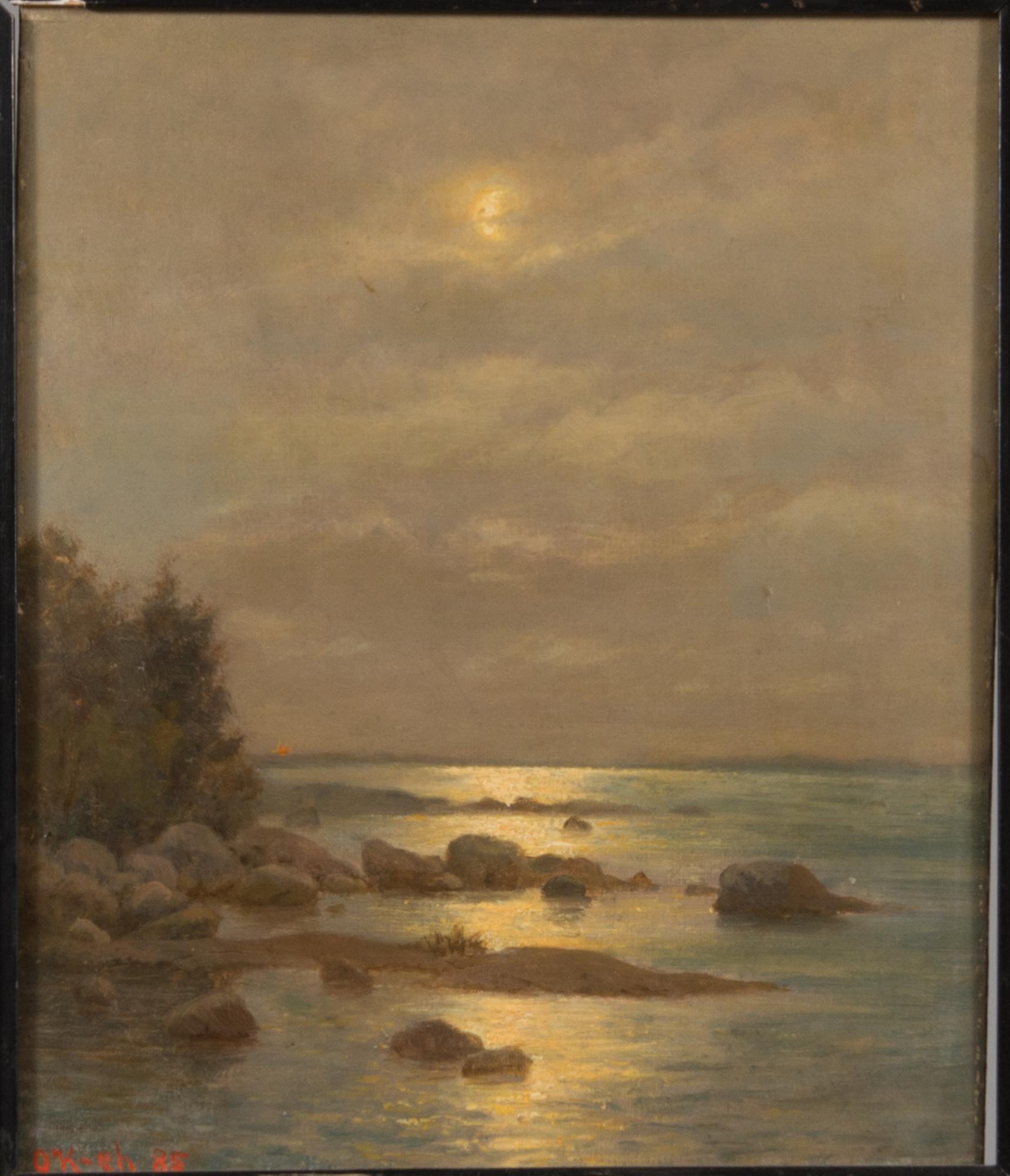 Oscar Kleineh, oil on canvaspanel, signed and dated -85.