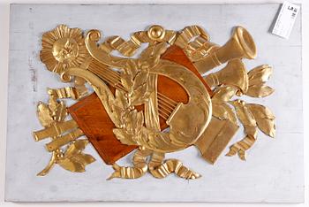 DÖRRÖVERSTYCKE, gustaviansk stil, 1900-tal.