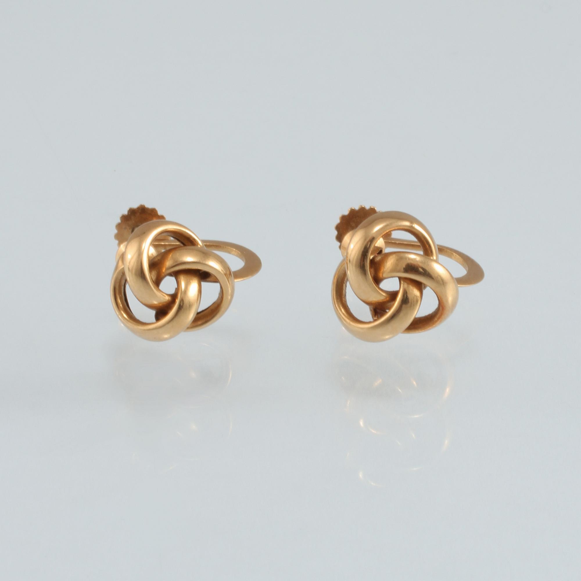 ÖRHÄNGEN, 18K guld, Guldvaruhuset, Stockholm. Vikt 2,3 gram.