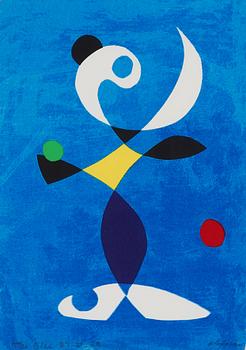 Pierre Olofsson, Lithograph in colours, Signed olofsson.
