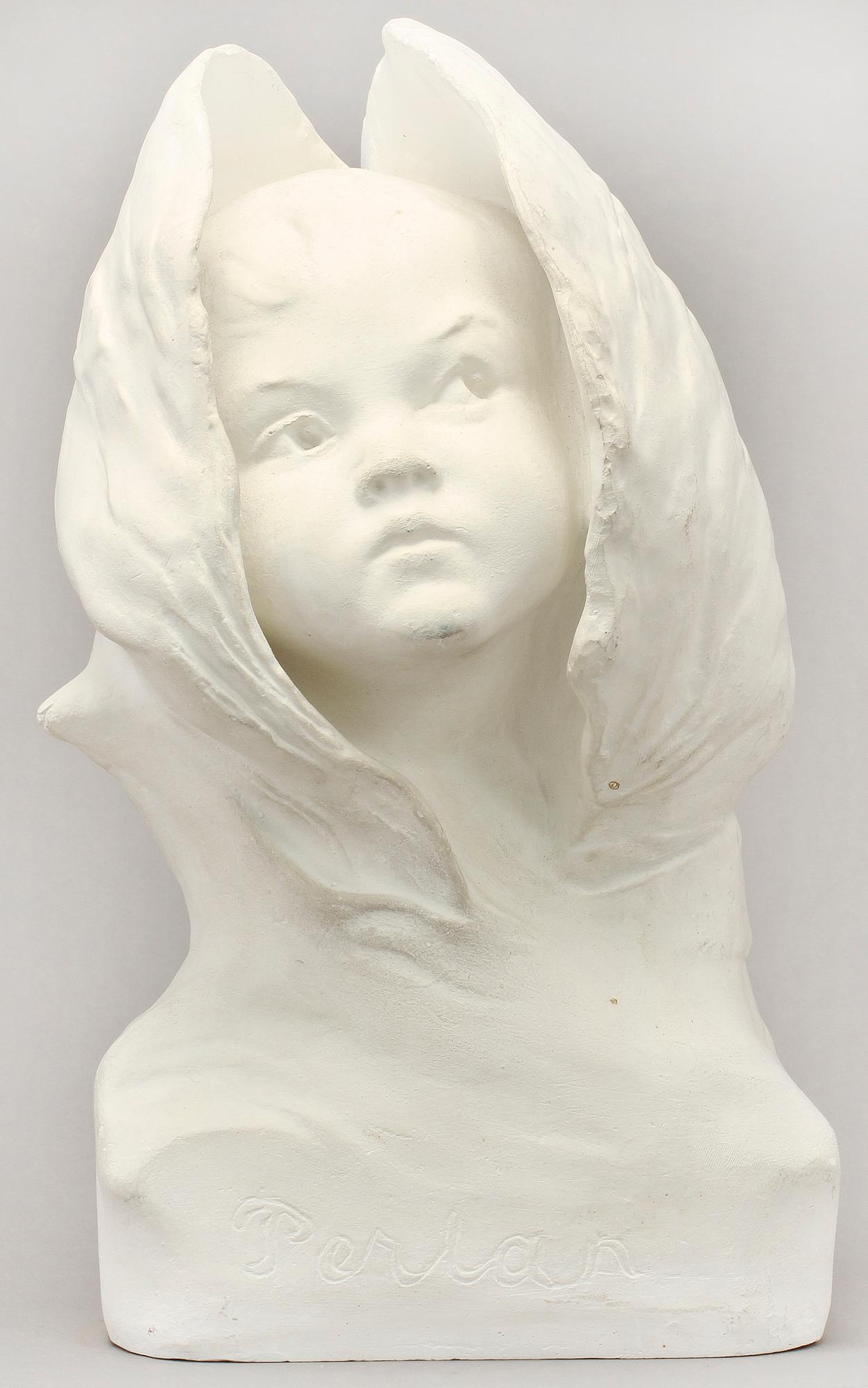 WERNER ÅKERMAN, skulptur, gips, sign o dat 1899.