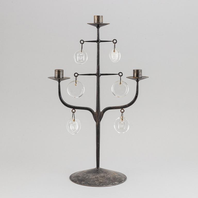 Erik Höglund, a cast iron candle holder, Boda, second half of the 20th century.