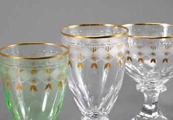 GLASSERVIS, 68 delar, "Odelberg Junior", Kosta, 1900-talets andra hälft.