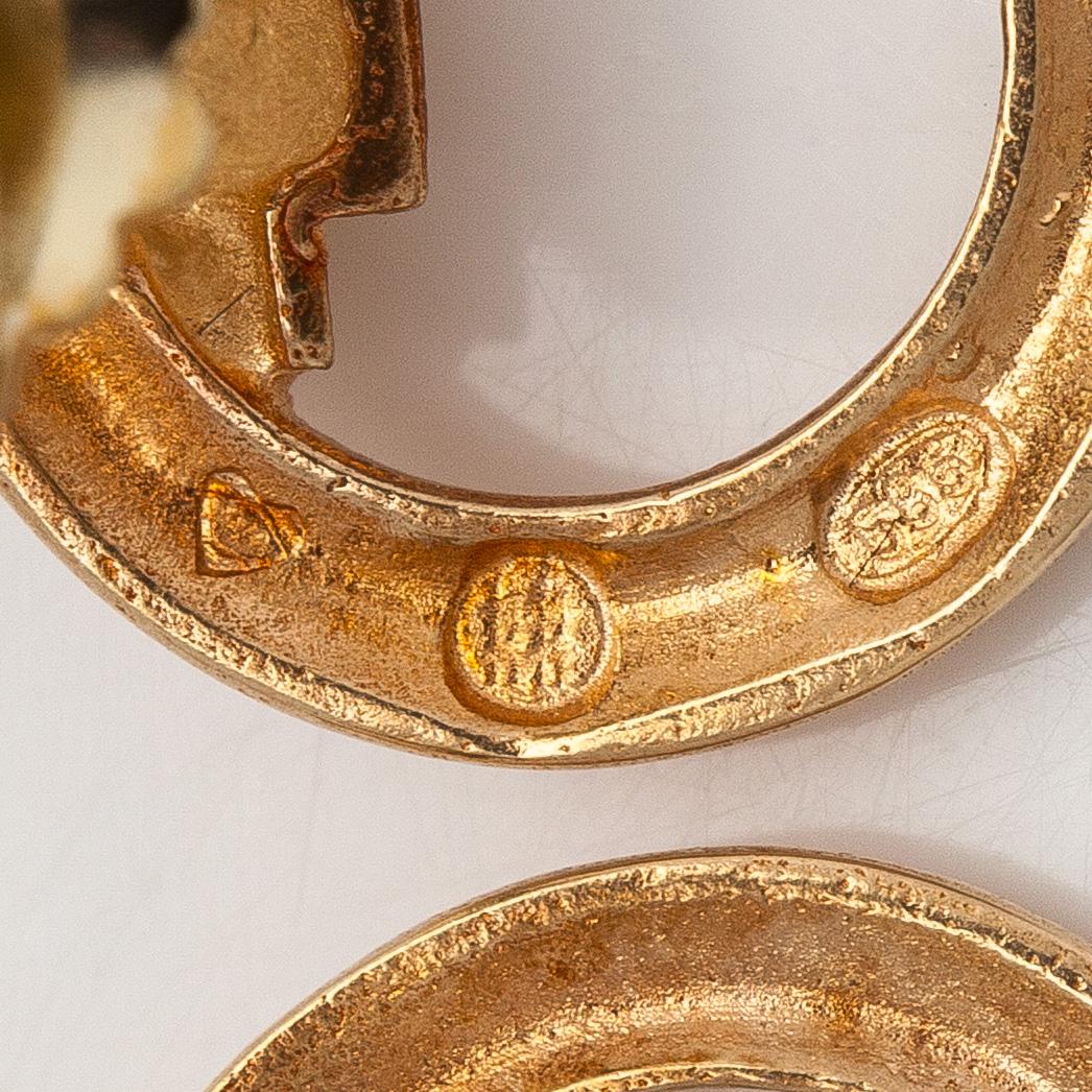 Kalevala Koru, earrings, 14K gold.